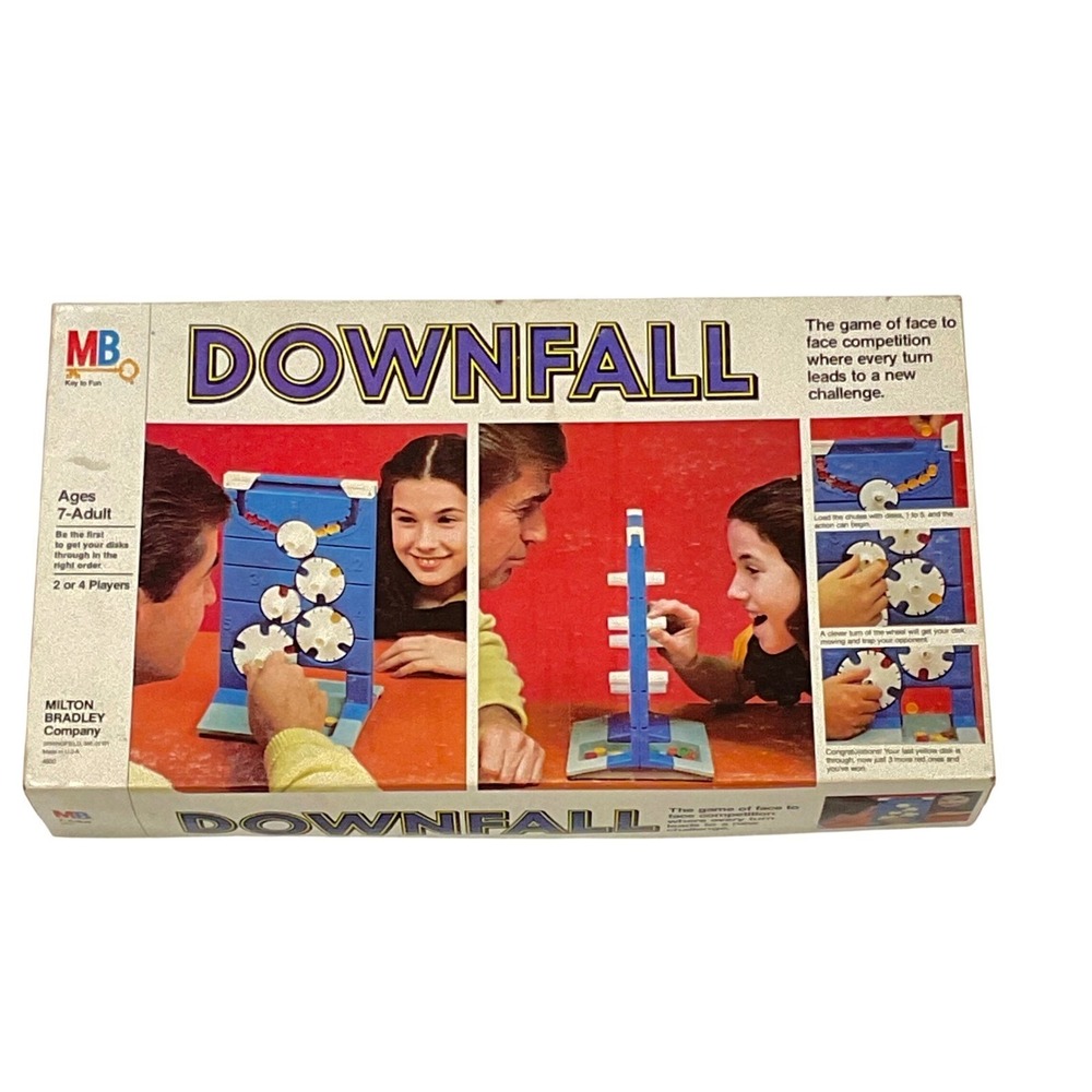 Vintage Milton Bradley‎ DOWNFALL board game 4930 1979 complete box directions